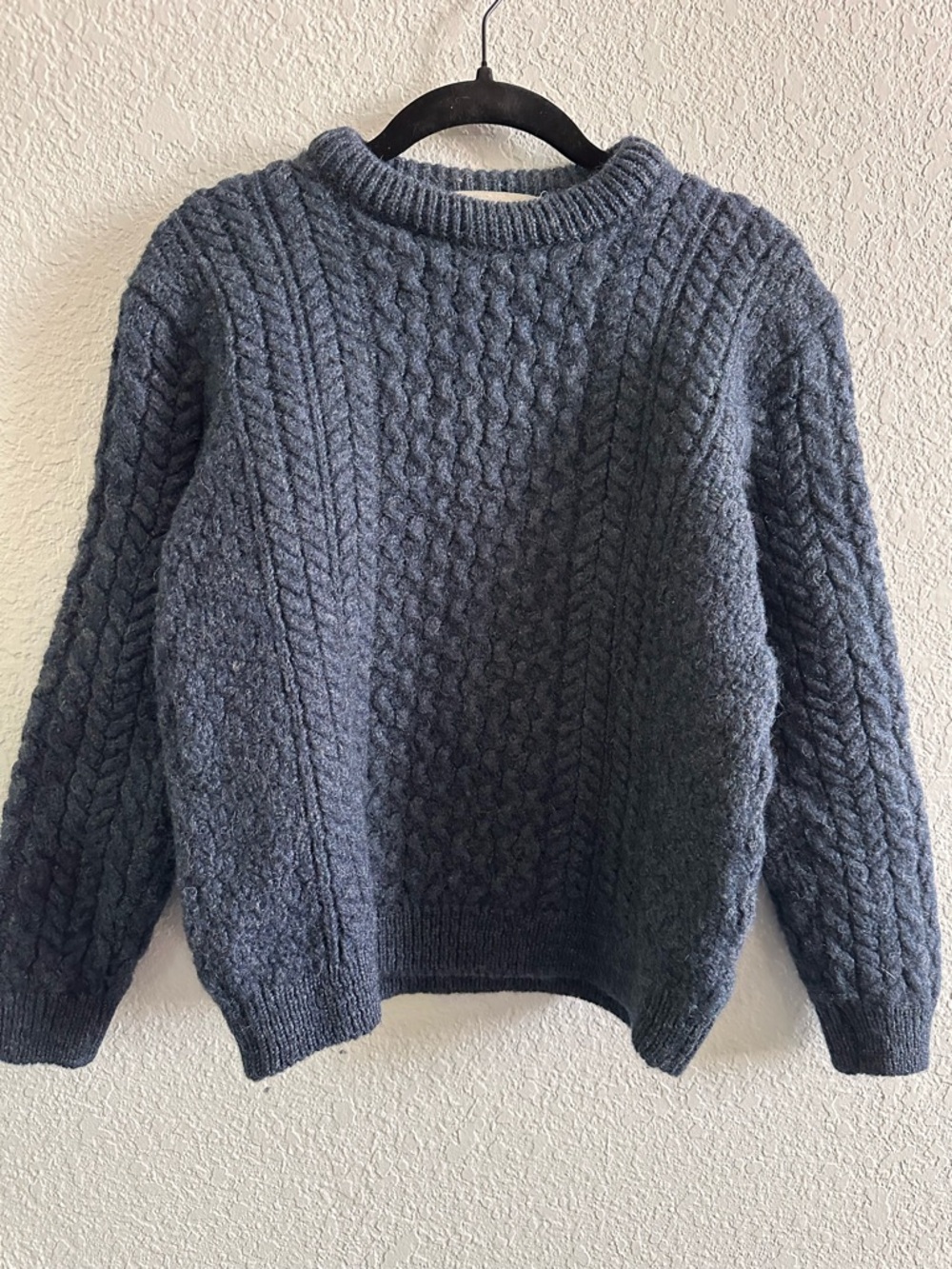 ASOS Chunky Cable Knit Sweater XS‎ Gray Cropped Fisherman Knit Cozy